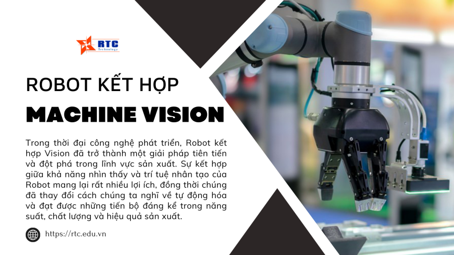 Giải pháp Robot kết hợp Vision trong công nghiệp sản xuất