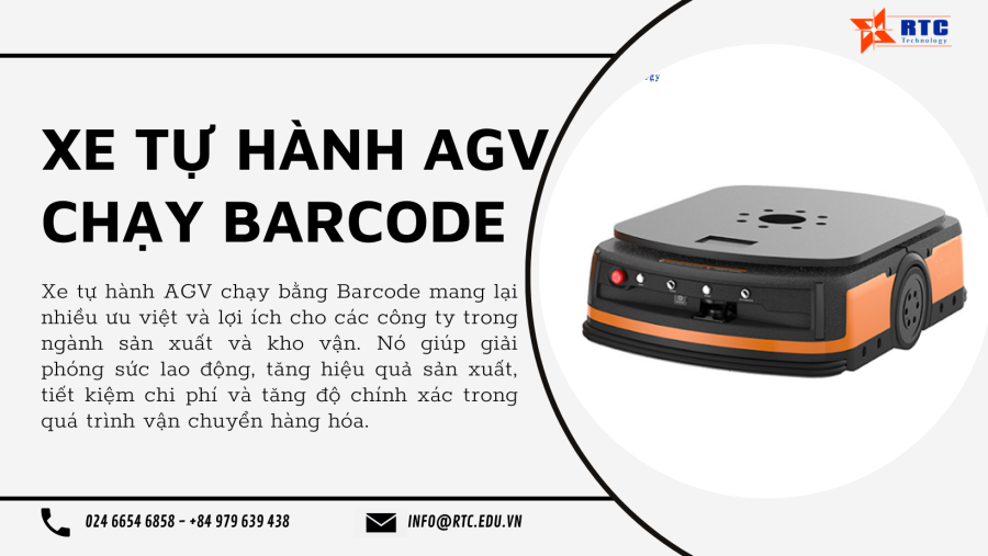 Lợi ích và tính ưu việt của xe AGV chạy bằng Barcode