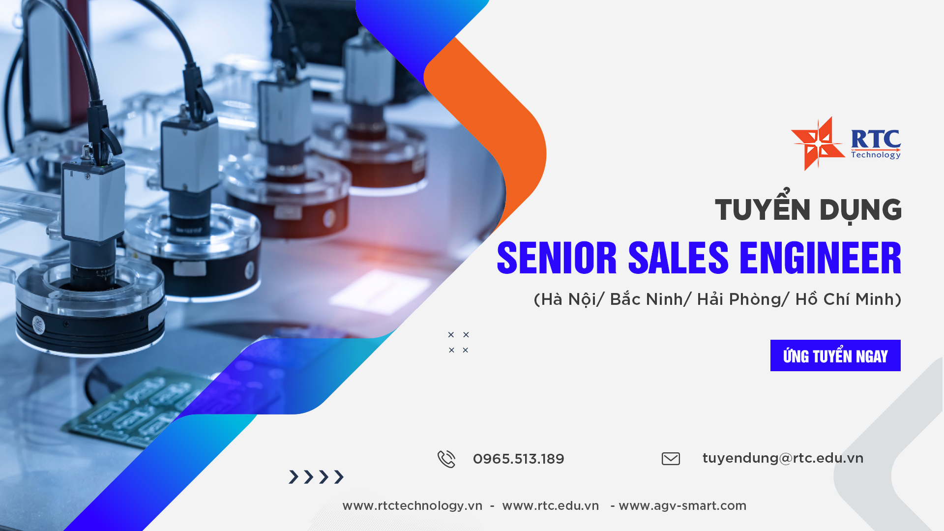 Tuyển dụng tháng 7 – Senior Sales Engineer (Hà Nội/ Bắc Ninh/ Hải Phòng/ Hồ Chí Minh)