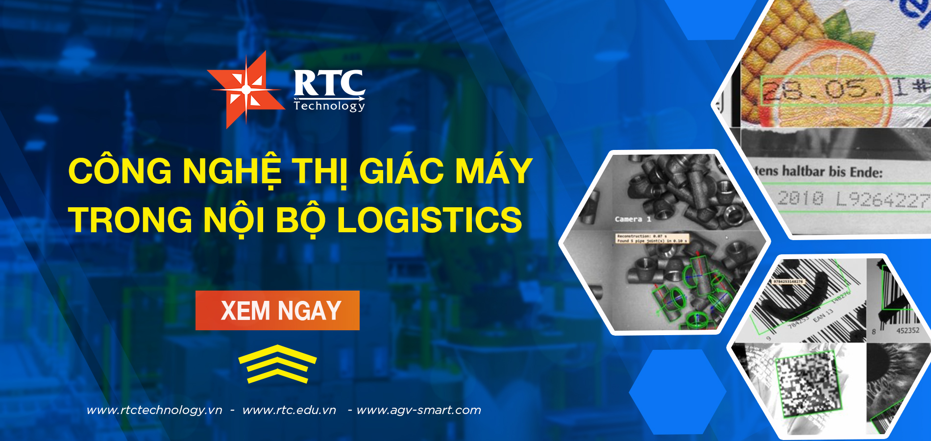 Công nghệ thị giác máy trong nội bộ Logistics