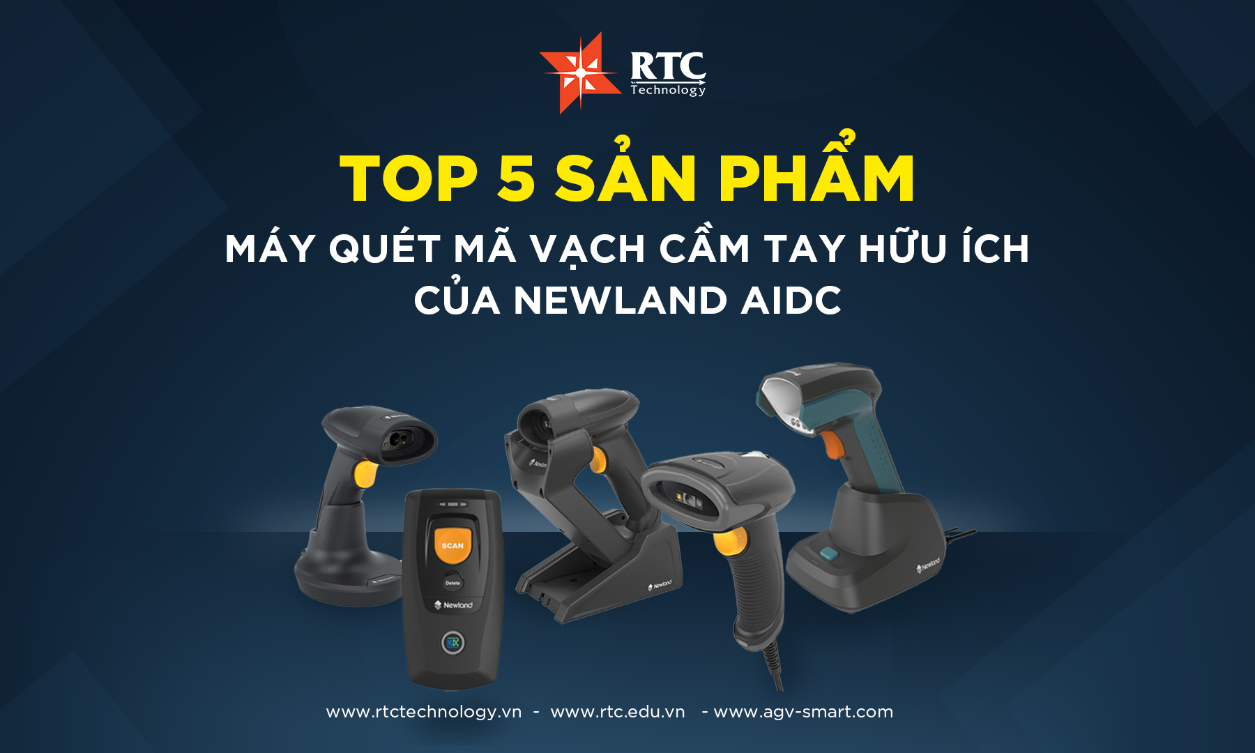 Top 5 sản phẩm máy quét mã vạch cầm tay hữu ích của Newland AIDC