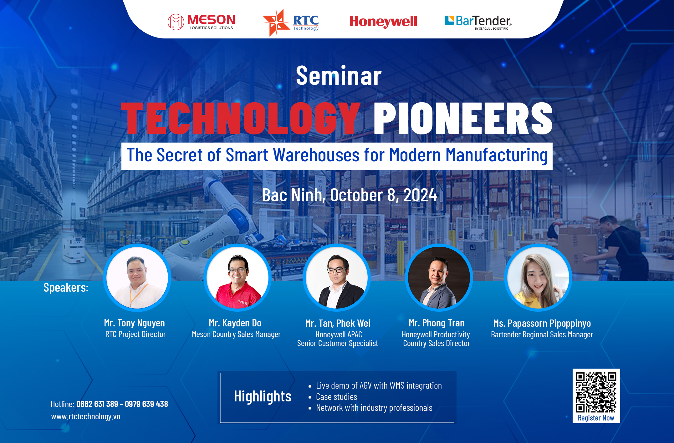 Thư mời tham dự hội thảo “Technology Pioneers: The Secret of Smart Warehouse for Modern Manufacturing”